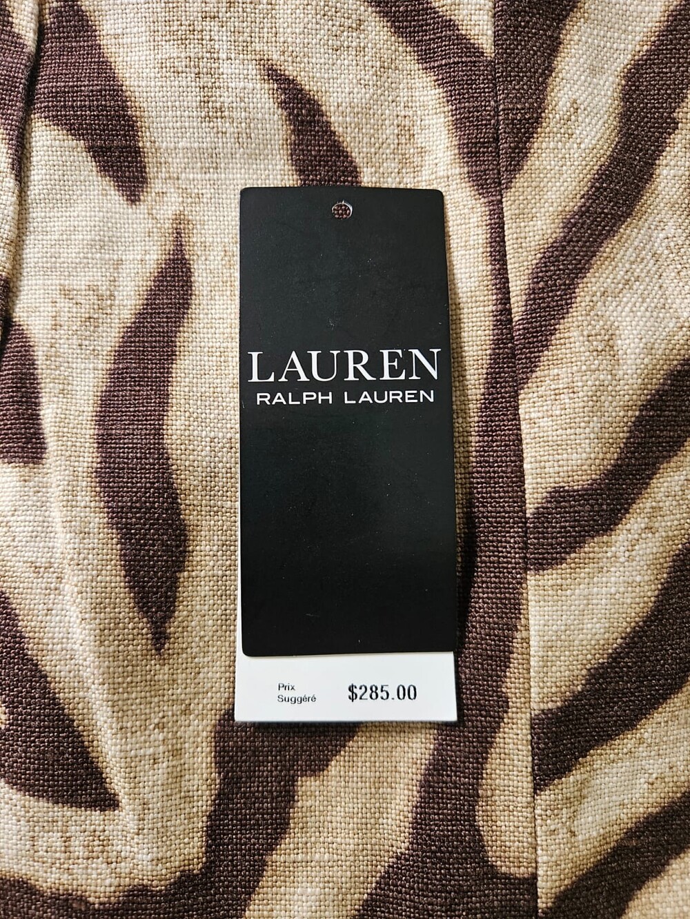 NWT Lauren Ralph Lauren Zebra Print Linen Cotton Pencil Skirt Size 6 $285 - Picture 3 of 7